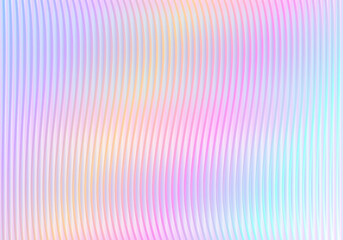 Creative gradient background with ribbed glass effect, vector gradient background with glass displacement effect created by 3D ribbed glass texture.