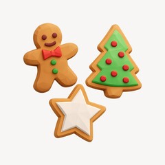 Festive cookies in playful shapes.