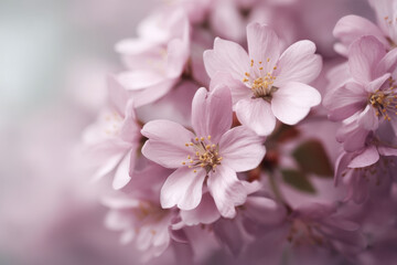 Soft pastel blossom, pink flower, macro, delicate, dreamy mood, gentle light