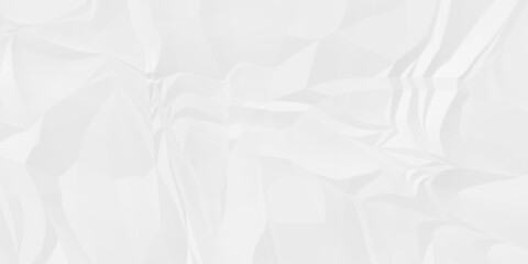 Crumple crushed aged white obsolete rumple craft design. wrinkle ripped creased white crumple aged closeup recycled document grunge paper background.	