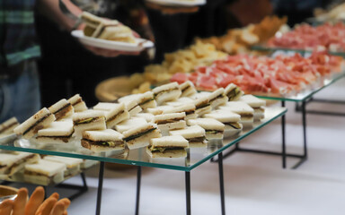 catering buffet for events with food and drinks.