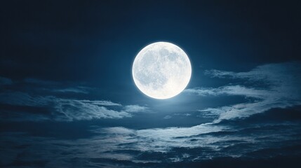 phase. A detailed closeup of the full moon, showcasing its textured surface against the dark expanse of space. STEM education sheets.