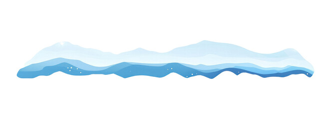 PNG Snowbank border set art graphics nature. © Rawpixel.com