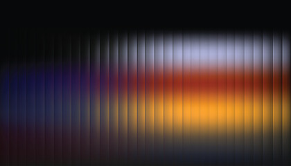 Abstract vertical stripes of vibrant colors blending together with a dark background and soft focus effect
