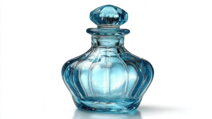 Glass stopper isolated on white background