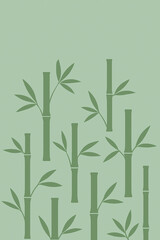 Obraz premium bamboo and leaves abstract 