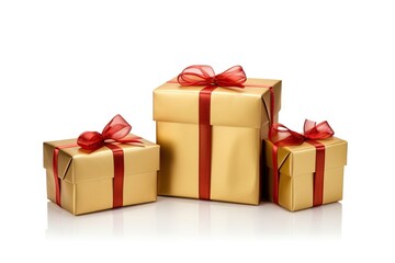 Gift box ribbon gold.