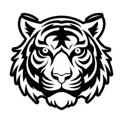 Obraz premium Glyph style icon showing a tiger head