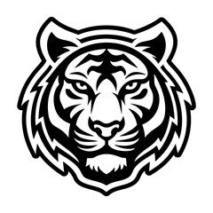 A glyph style icon showing a tiger logo