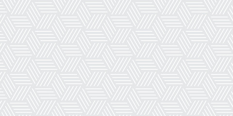 seamless geometric tile repeating dynamic fabric pattern black and white background. minimalist hexagon textile business polygon wall paper textured background.	
