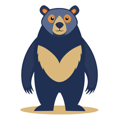 Fototapeta premium Full Body Bear Vector Illustration 