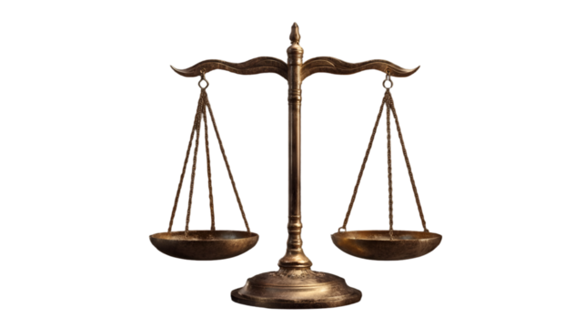 Scales of justice symbol.