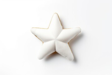 Obraz premium Christmas mini white plush top christmas white background gingerbread.
