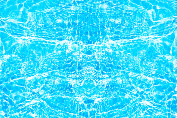 Bluewater waves on the surface ripples blurred. Defocus blurred transparent blue colored clear calm...