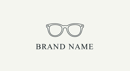 Minimalist Eyeglasses Logo Design for Modern Brand Identity and Vision.