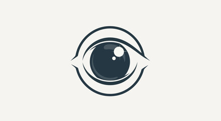 Eye illustration representing vision and perception with a detailed focus.