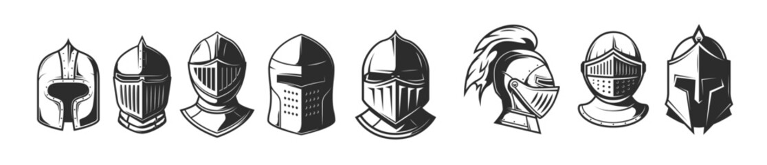 knight warrior helmets heraldry gladiator armor