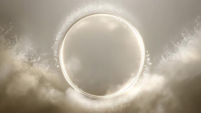 禅のイメージ　サークルライトの背景動画