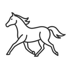 Obraz premium Running Horse Vector Set