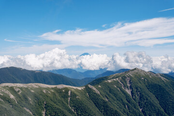日本の山岳風景