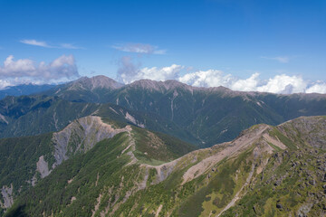 日本の山岳風景