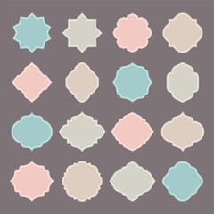 Elegant Watercolor Frame Collection with elegant colors. design illustration