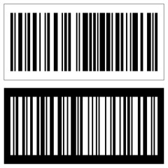 Flat style barcode symbol illustration design. Barcode icon. Barcode label. Customer QR code example. Design illustration.