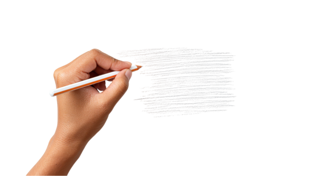 Hand Drawing Lines: Conceptual Illustration of Sketching and Creativity