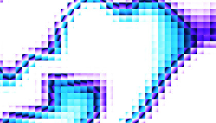 Colorful grainy gradient template on transparent background. Trendy ribbed glass effect texture, Abstract overlay mosaic background