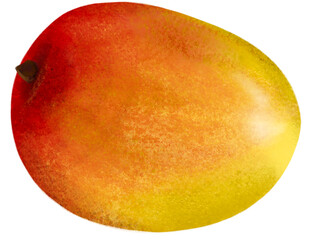 mango isolated on white