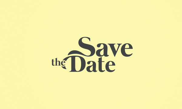 Save the date banner. Can be used for business, marketing and advertising. logo graphic design of event summit made for Technology and upcoming events. Vector EPS 10