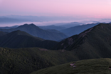 日本の山岳風景
