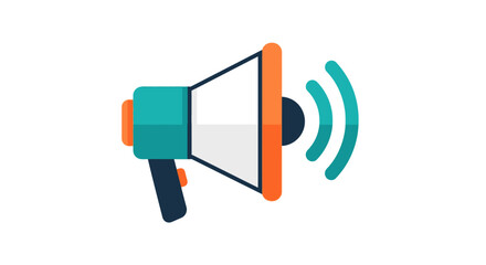 Loudspeaker icon representing communication and announcement of information.