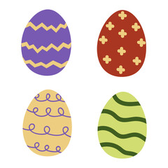 Colorful and decorative Easter eggs designed for spring celebrations and festive activities in vibrant hues and patterns