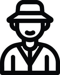 vector illustration of a cartoon man