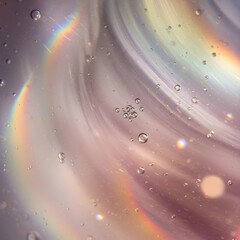 Iridescent Cosmos: A Mesmerizing Macro Journey Through Swirling Vivid Hues, Twinkling Lights, Futuristic Elegance, and Celestial Energy Unfolding Cosmic Mysteries