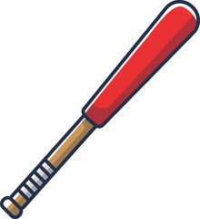 stick baseball vector illustration on white background