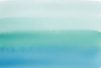 Watercolor background with blue and green gradient color palette