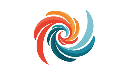 Naklejka premium Abstract Swirl of Colors Representing Energy and Motion.