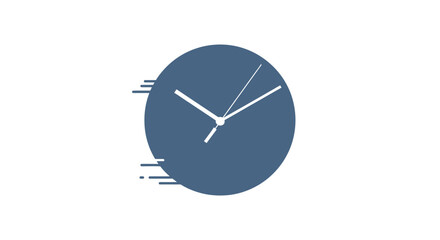 Clock Face with Motion Blur Effect.