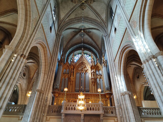 Obraz premium cathedral in Uppsala town in Sweden