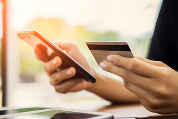 Online Shopping with Smartphone and Credit Card