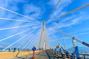 Obraz premium Rio-Andirrio-Brücke bei Patras, Griechenland