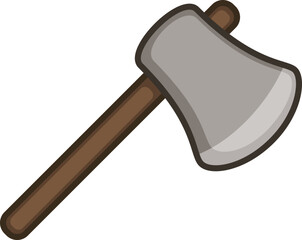 Wood Axe Vector Illustration
