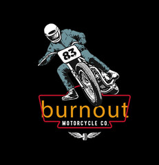 vector illustration of a motorcycle 