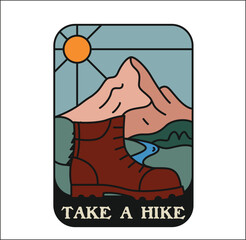 adventure badges vintage flat vector illustrationv logo patches