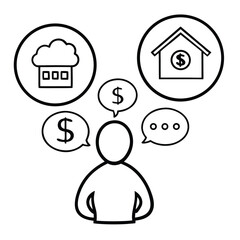 Stylized figure illustration created with vector graphics software