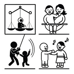 Four colorful gradient icons displayed in an eps file format