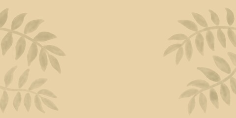 Minimalist floral pattern on a beige background.
