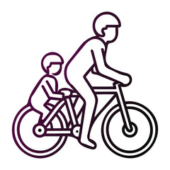 Stylized grayscale icon depicting an adult figure within a defined space